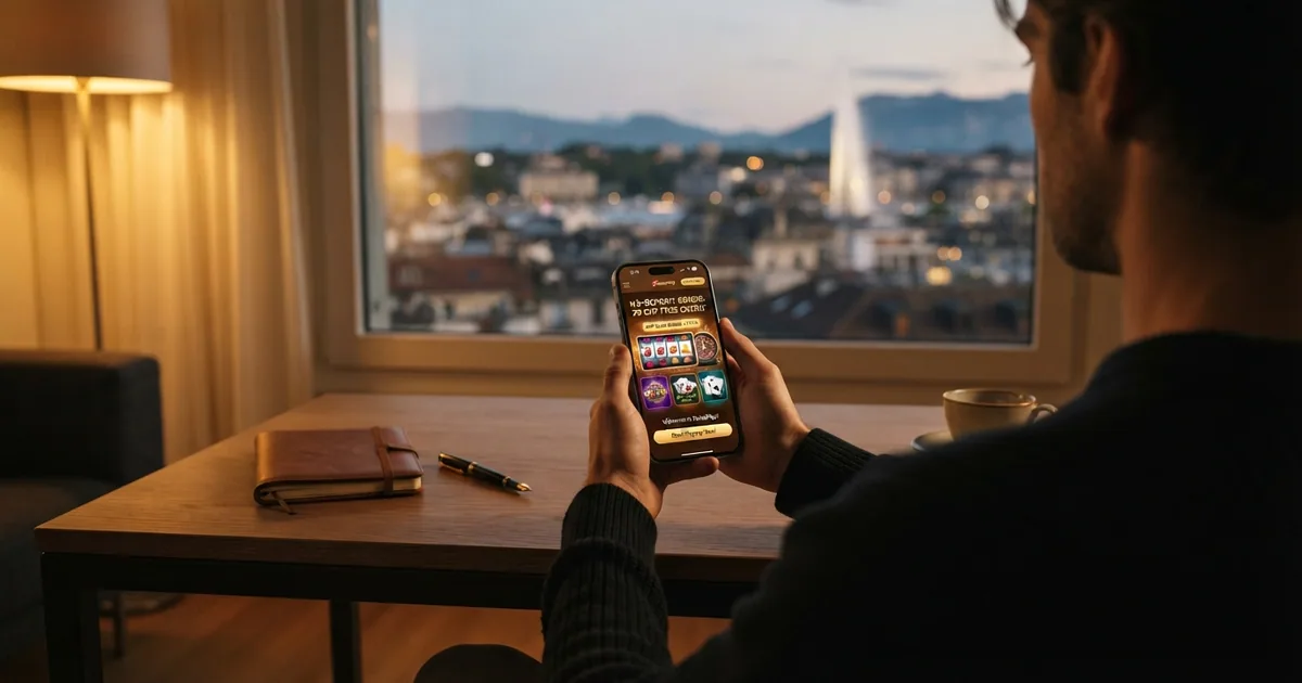 Uebersicht verschiedener Casino-Guthaben-Typen auf einem Bildschirm mit Schweizer Online-Casino-Oberflaeche