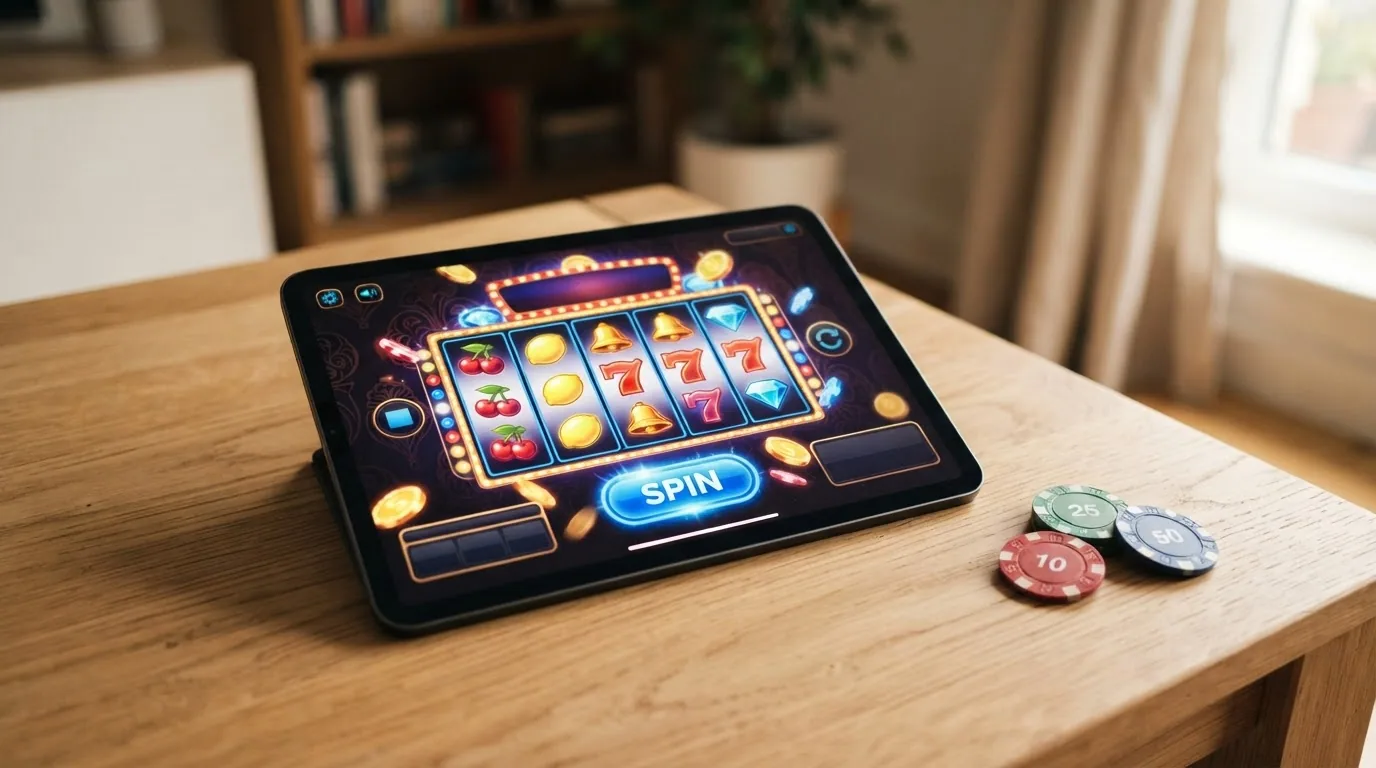 Eine Übersicht verschiedener Casino-Bonus-Typen mit Häkchen und Kreuzchen für «ohne Umsatzbedingungen»