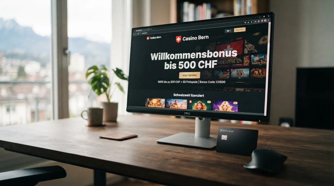 Das Casineo-Logo und die Willkommensbonus-Ankündigung auf einem Desktop-Bildschirm, mit Kalenderblatt März 2026 als visuellem Hinweis auf die Lizenz-Erteilung